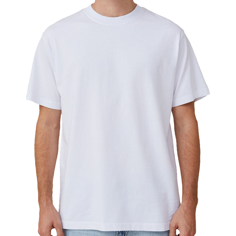 Adult 100% Cotton T-Shirt Unisex Men's Basic Plain Blank Crew Tee Tops Shirts, Dark Blue, L