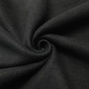Men's Fleece Shorts Casual Sports Sweat Pants w Elastic Waist Drawstring Pockets, Black, XS