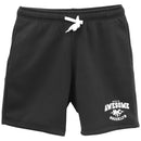 Men's Fleece Shorts Casual Sports Sweat Pants w Elastic Waist Drawstring Pockets, Black, 4XL