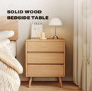 Bedside Tables 3 Drawers Side Table Nightstand Bedroom Storage Cabinet Wood