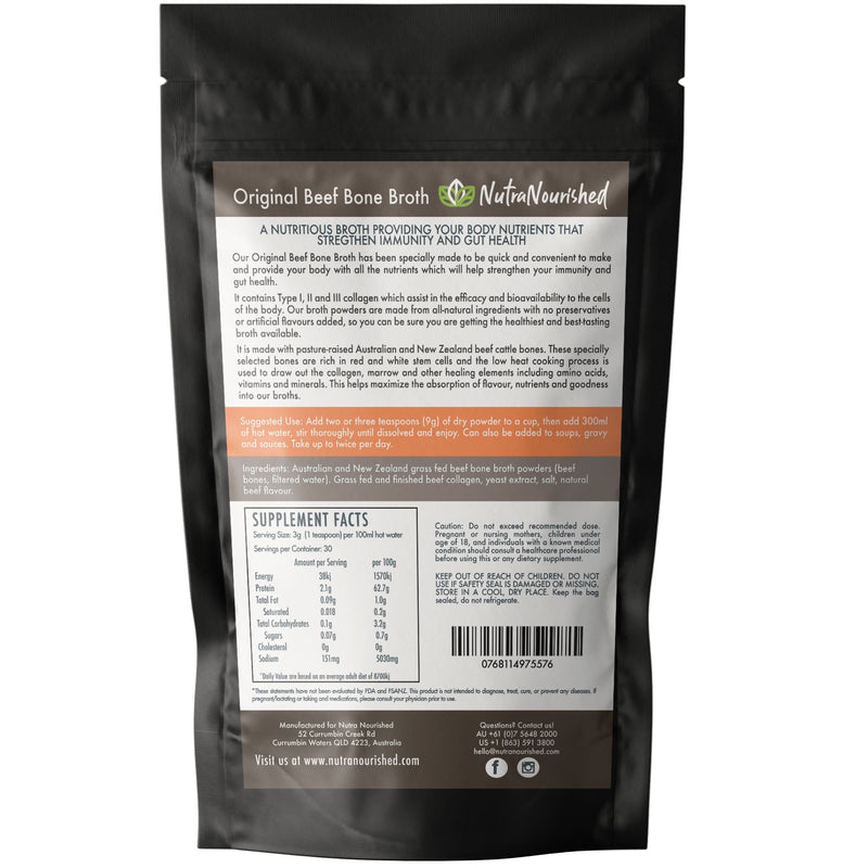 Bone Broth Beef - Premium Grass Fed from AU/NZ 90g