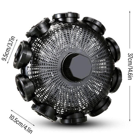 10Hole Eel Fishing Trap Cage Loach Fish Shrimp Net Folding Portable Catch Basket