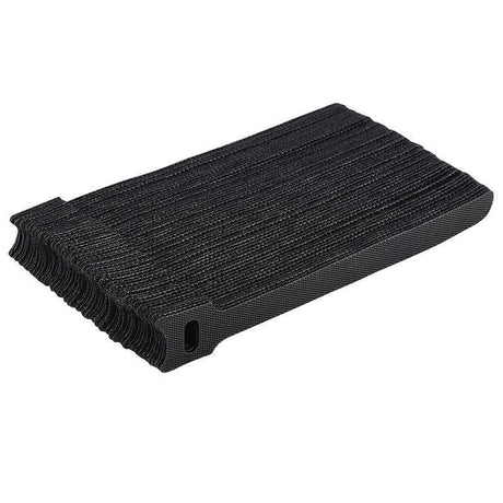 100PCS Reusable Cable Tie Nylon Hook Loop Strap Cord Ties PC TV Organiser - Colourful-100PCS