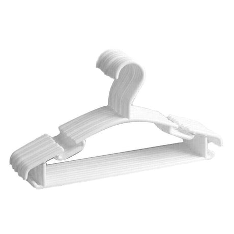 10pcs Small Plastic Clothes Hangers Mini Coat Hanger Set for Wardrobe Storage - Green