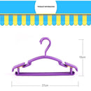 10pcs Small Plastic Clothes Hangers Mini Coat Hanger Set for Wardrobe Storage - Purple