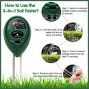 3 In 1 Soil Ph Tester Water Moisture Test Meter Kit For Garden Plant Testing Au