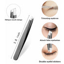 3PCS Stainless Steel Slanted Tip Eyebrow  Set for Facial Hair and Beauty Care