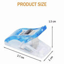 50Pcs Wonder Clips Craft Sewing Quilting Crochet Plastic Colourful Tool Diy Au - Clear (50PCS)