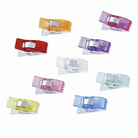 50Pcs Wonder Clips Craft Sewing Quilting Crochet Plastic Colourful Tool Diy Au - Colourful (50PCS)