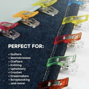 50Pcs Wonder Clips Craft Sewing Quilting Crochet Plastic Colourful Tool Diy Au - Colourful (50PCS)