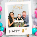 1Th 18Th-60Th Photo Booth Props Picture Frame Wedding Birthday Party Decoration - Happy 18TH
