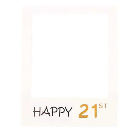 1Th 18Th-60Th Photo Booth Props Picture Frame Wedding Birthday Party Decoration - Happy 30TH