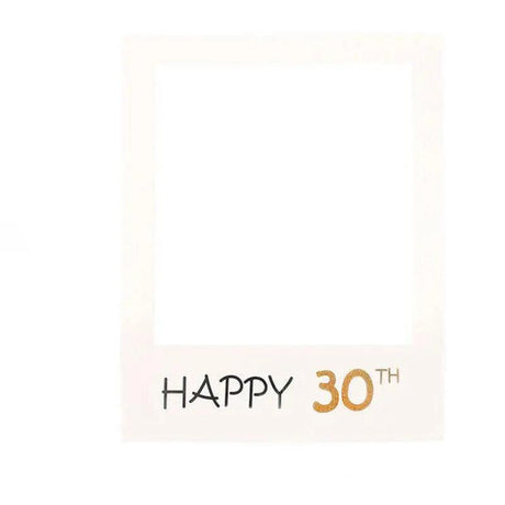 1Th 18Th-60Th Photo Booth Props Picture Frame Wedding Birthday Party Decoration - Happy 30TH