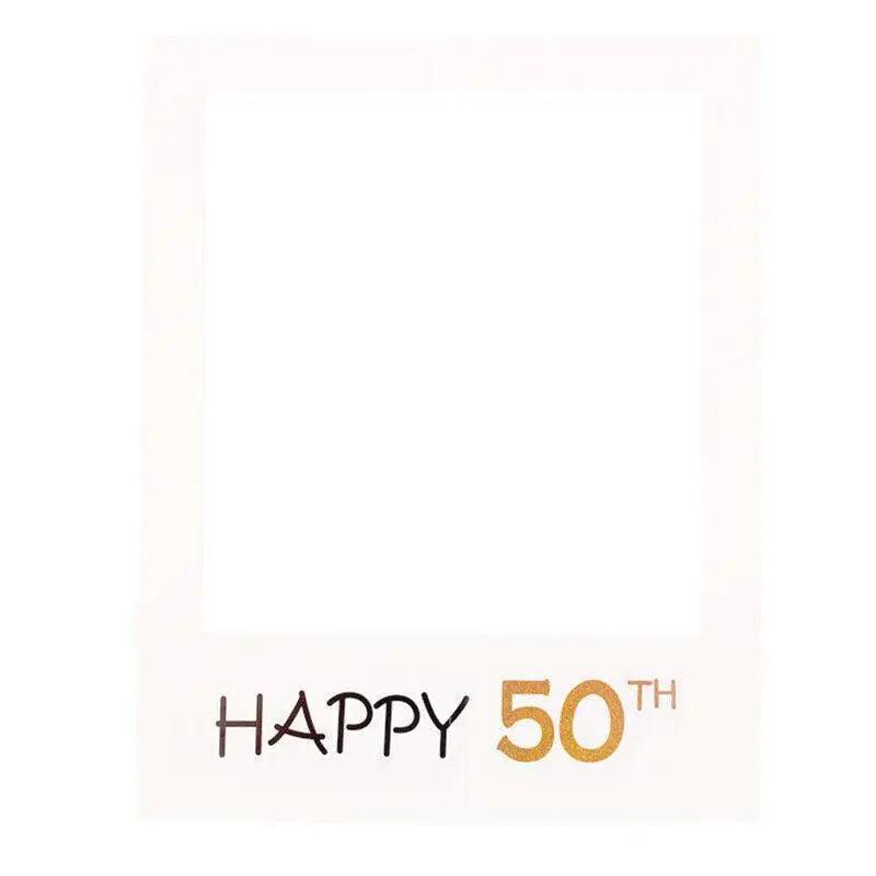 1Th 18Th-60Th Photo Booth Props Picture Frame Wedding Birthday Party Decoration - Happy 30TH