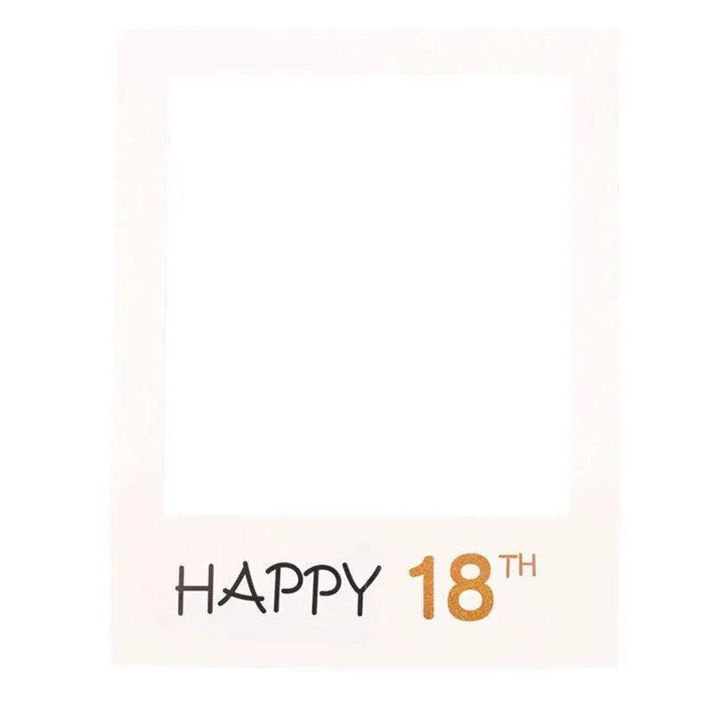 1Th 18Th-60Th Photo Booth Props Picture Frame Wedding Birthday Party Decoration - Happy 50TH