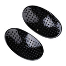 2Pcs Soft Anti-Slip Invisible Shoulder Pads Naturally Increased Silicone /Sponge - Black (Sponge)