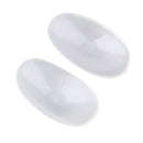 2Pcs Soft Anti-Slip Invisible Shoulder Pads Naturally Increased Silicone /Sponge - Black (Sponge)