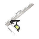 300mm Horizontal Movable Angle Ruler Adjustable Measuring Tool for Engineering