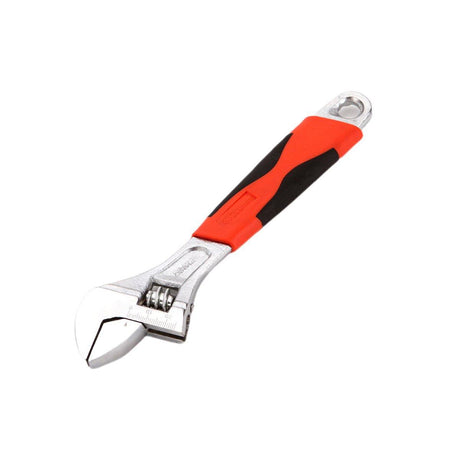 8inch 10inch 12inch Durable Chrome Vanadium Steel Rubberized Grip Adjustable Wrench - 10inch