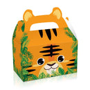24X Jungle Safari Animal Gift Boxes Bag Favour Present Wrapping Candy Cookie Box