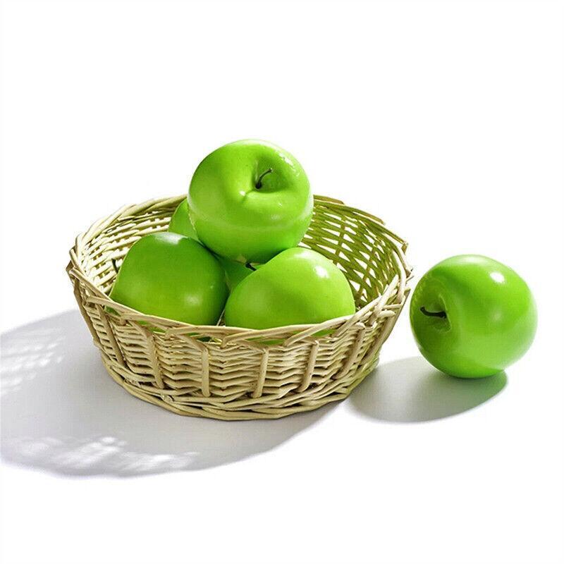 10 X Artificial Green Apples for Home Party Wedding & Shop Decor - Green