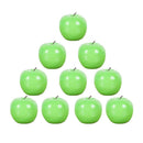 10 X Artificial Green Apples for Home Party Wedding & Shop Decor - Green