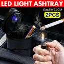 2Pcs Portable Auto Car Ashtray Truck Cigarette Smoke Ashtray Ash Cylinder Holder