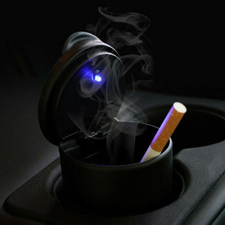 2Pcs Portable Auto Car Ashtray Truck Cigarette Smoke Ashtray Ash Cylinder Holder