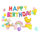 45-50 Pcs Happy Birthday 3D Unicorn Decoration Balloons Diy Decor Party Set - 02