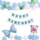 45-50 Pcs Happy Birthday 3D Unicorn Decoration Balloons Diy Decor Party Set - 07