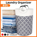 82L Large Capacity Laundry Basket for Dirty Clothes Toy Storage and Organizing - Grey