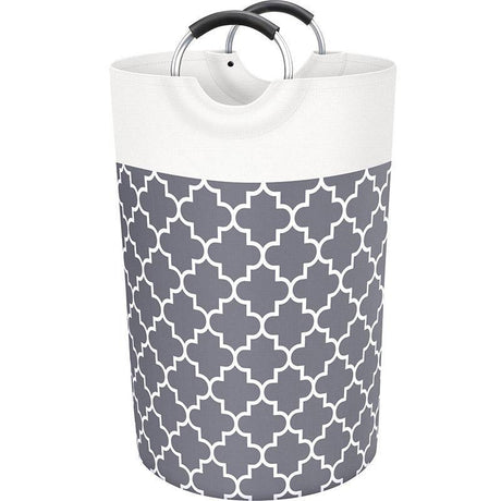 82L Large Capacity Laundry Basket for Dirty Clothes Toy Storage and Organizing - Grey