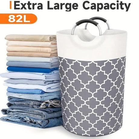 82L Large Capacity Laundry Basket for Dirty Clothes Toy Storage and Organizing - Red