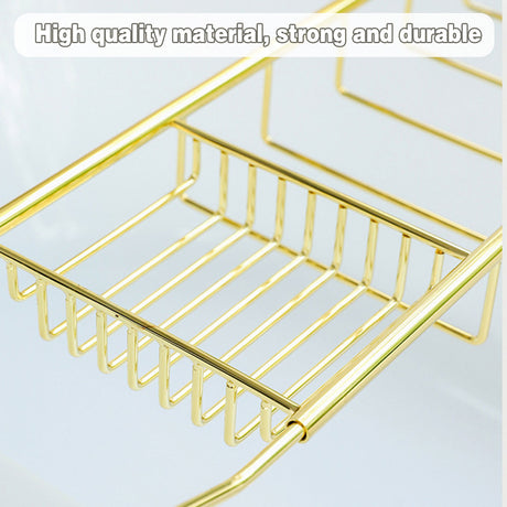 Bathtub Rack Bathroom Storage Shelf Telescopic Adjustable Organiser Tray Home - Silver