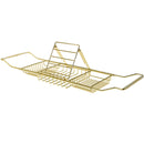 Bathtub Rack Bathroom Storage Shelf Telescopic Adjustable Organiser Tray Home - Silver