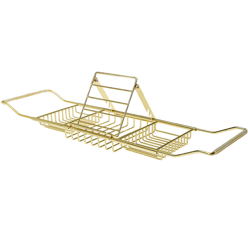 Bathtub Rack Bathroom Storage Shelf Telescopic Adjustable Organiser Tray Home - Silver