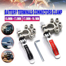 2X 12V 4Way Battery Terminals Connectors Clamp Car Van Caravan Positive Negative