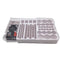 93 Slot Battery Storage Organizer Holder with Tester-Battery Caddy Rack Case Box
