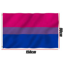 Bisexual Large Flag 150X90Cm Bi Sexual Pride Lgbt Lesbian Gay Rainbow Mardi Gras