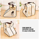 4PCS Beige Travel Shoe Bag Home Boot Storage Visual Dustproof Long Short Covers