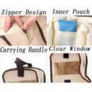 4PCS Beige Travel Shoe Bag Home Boot Storage Visual Dustproof Long Short Covers
