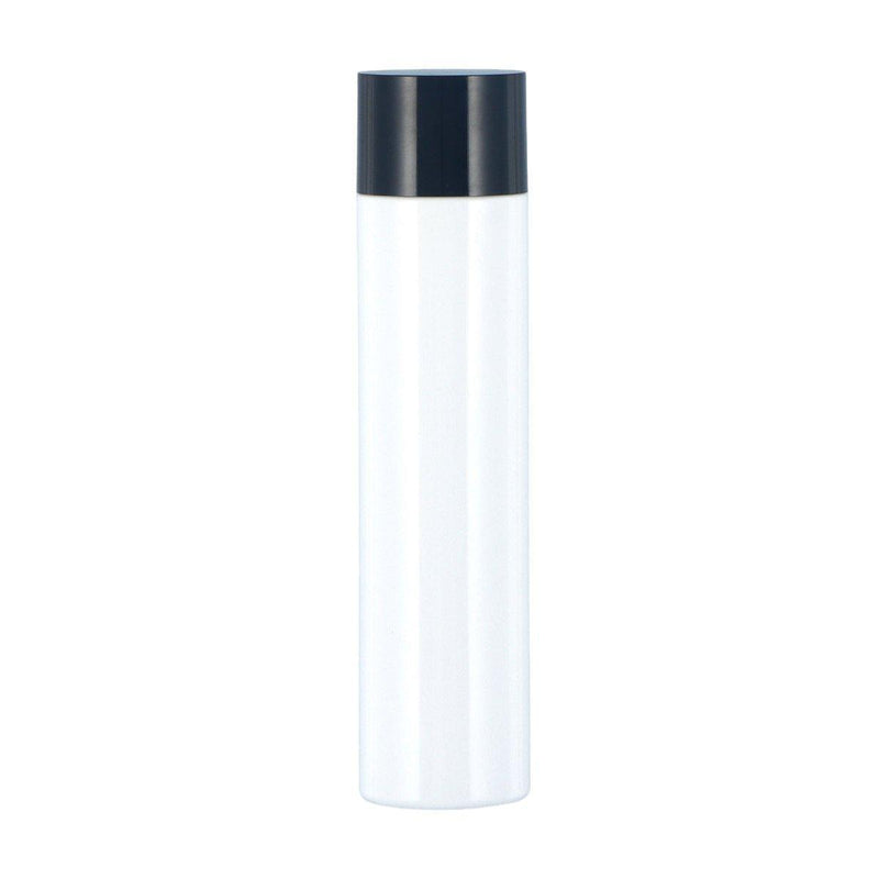 50/100/150ml Plastic Toner Lotion Bottles Refillable Travel Cosmetic Containers - Black Lid + White Bottle - 100ml