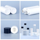 50/100/150ml Plastic Toner Lotion Bottles Refillable Travel Cosmetic Containers - Black Lid + Transparent Bottle - 100ml