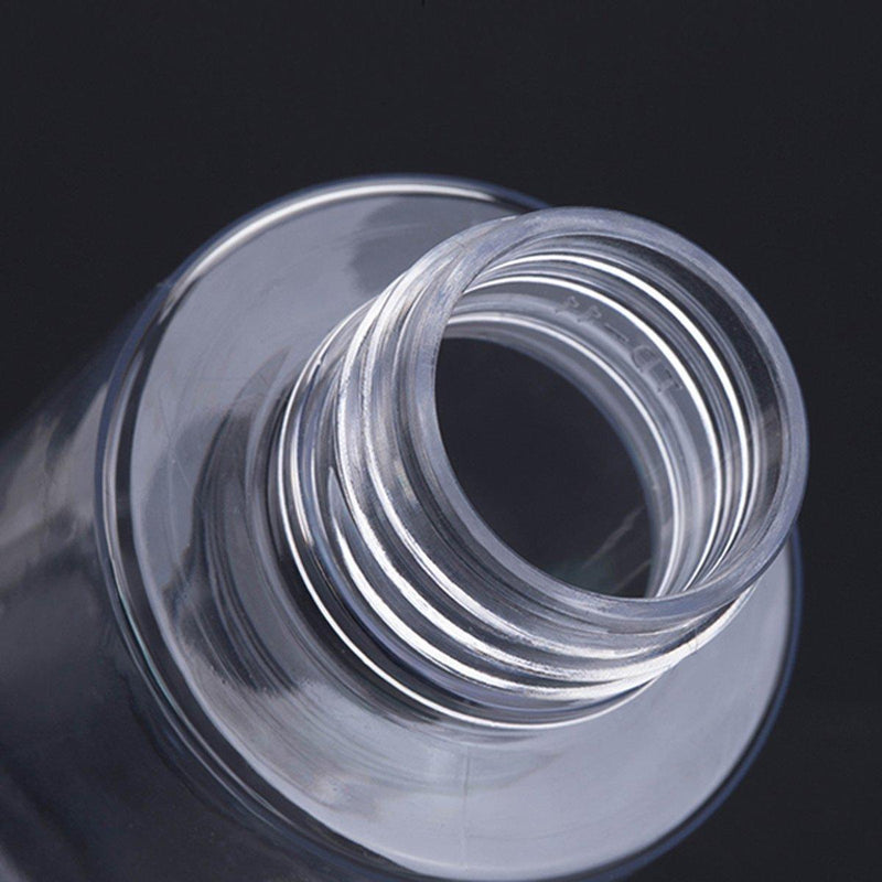 50/100/150ml Plastic Toner Lotion Bottles Refillable Travel Cosmetic Containers - White Lid + Transparent Bottle - 100ml