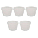 5pcs Plastic Storage Containers with Lids Refrigerator Organizer Box for Kitchen