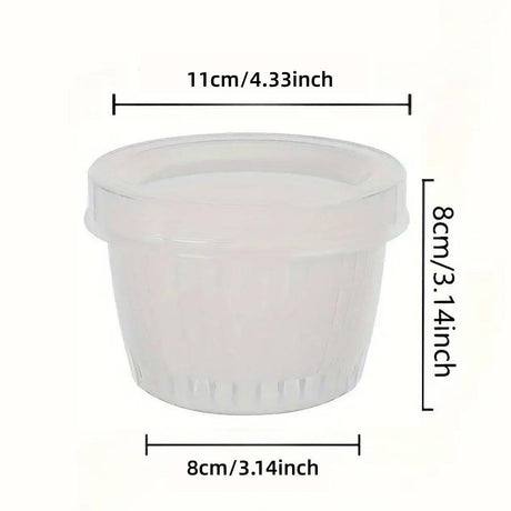 5pcs Plastic Storage Containers with Lids Refrigerator Organizer Box for Kitchen