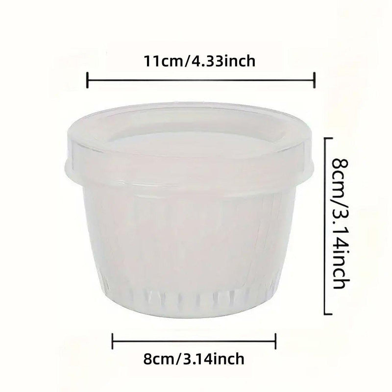 5pcs Plastic Storage Containers with Lids Refrigerator Organizer Box for Kitchen