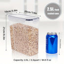 2.5L Kitchen Organizer Transparent Grocery Storage Jar for Food and Pantry Use