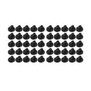 50PCS Black Butterfly Pin Backs Plastic Locking Caps for Badges Lapel Pins Brooches