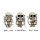 3pcs Ghost Head Car Decoration Accessories Halloween Ornament Vehicle Interior